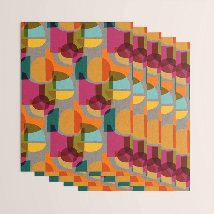 Mid Century Kaleidoscope Wrapping Paper Gallery Image 3