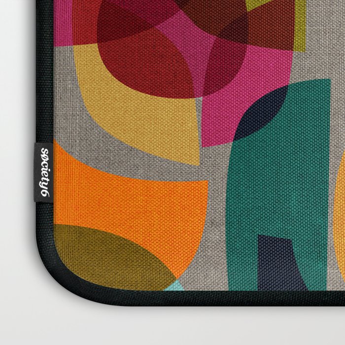 Mid Century Kaleidoscope Laptop Sleeve Gallery Image 3