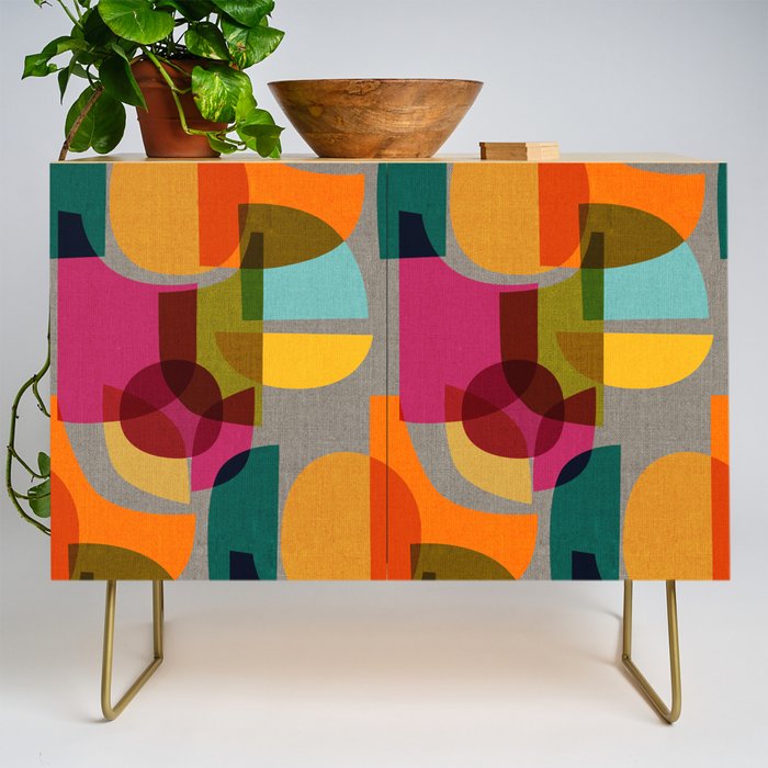 Mid Century Kaleidoscope Credenza Gallery Image 1