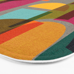Mid Century Kaleidoscope Bath Mat Gallery Image 3