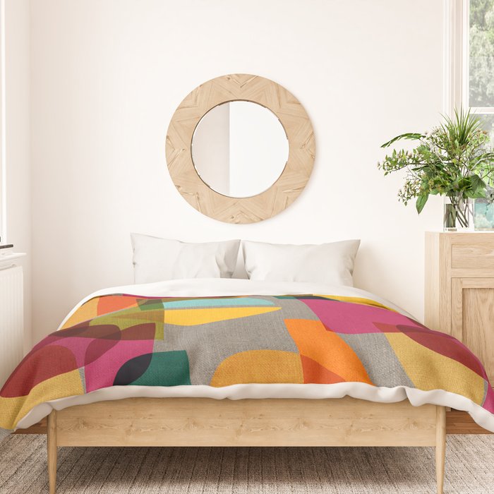 Mid Century Kaleidoscope Duvet Cover Gallery Image 3