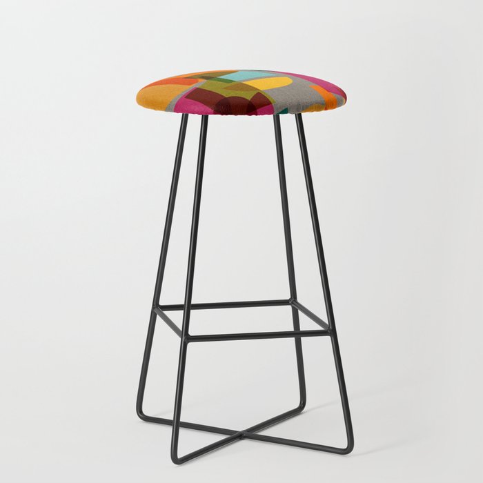Mid Century Kaleidoscope Stool Gallery Image 1