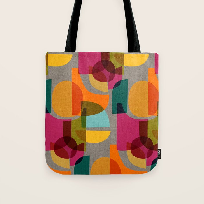 Mid Century Kaleidoscope Tote Bag Gallery Image 1