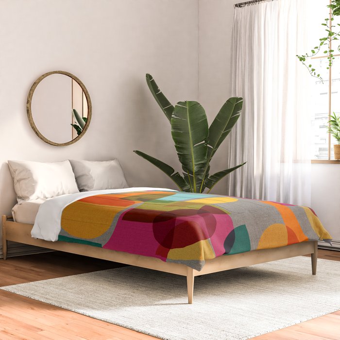 Mid Century Kaleidoscope Comforter Gallery Image 2