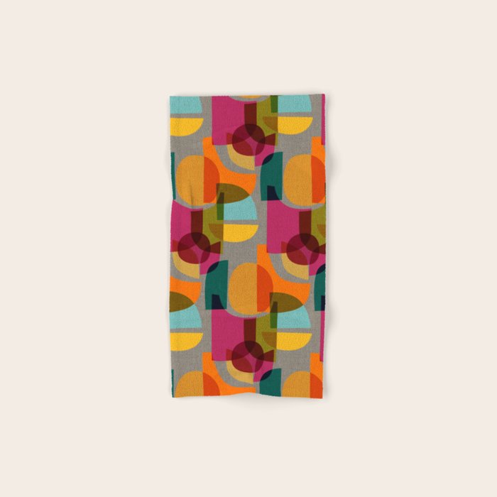 Mid Century Kaleidoscope Bath Towel Gallery Image 1