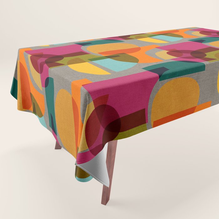 Mid Century Kaleidoscope Tablecloth Gallery Image 1