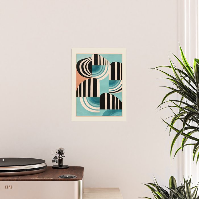 Retro Geometric Shapes 1 Poster Gallery Image 2