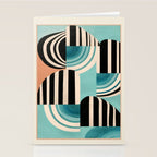Retro Geometric Shapes 1 Stationery Card Gallery Image 2