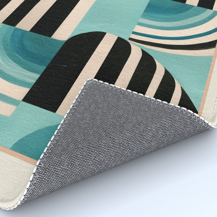 Retro Geometric Shapes 1 Rug Gallery Image 4