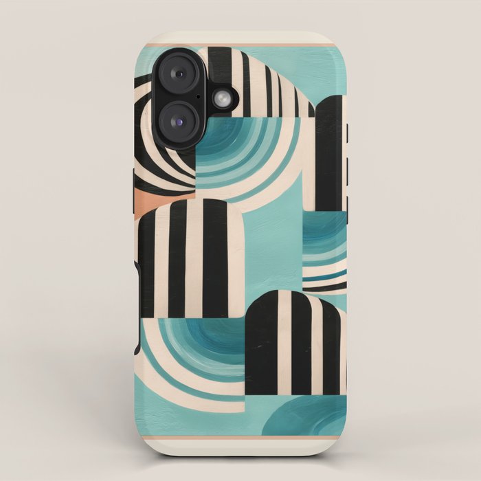 Retro Geometric Shapes 1 iPhone Case Gallery Image 1