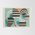 Retro Geometric Shapes 1 Rug Gallery Image 2