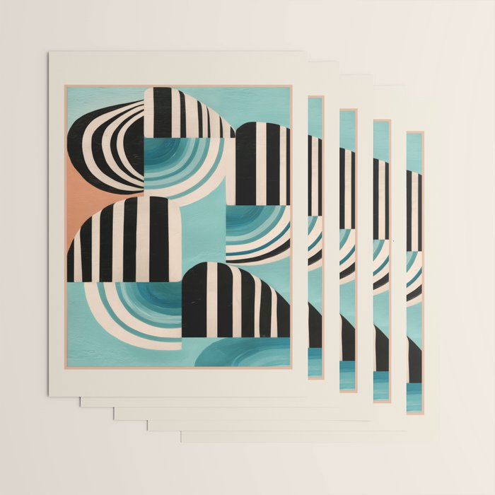 Retro Geometric Shapes 1 Wrapping Paper Gallery Image 3