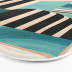 Retro Geometric Shapes 1 Bath Mat Gallery Image 3