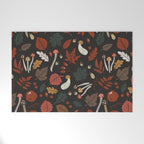 Dark autumnal mushrooms II Welcome Mat Gallery Image 1