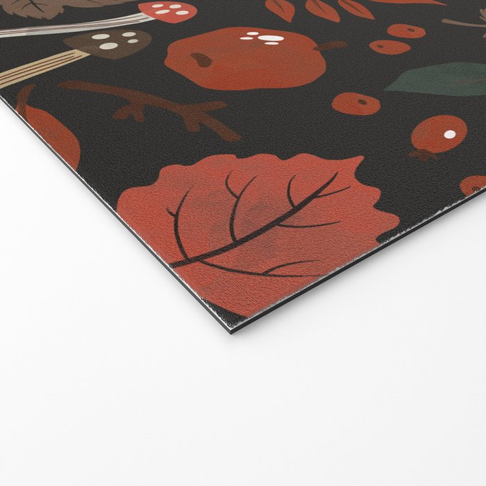 Dark autumnal mushrooms II Welcome Mat Gallery Image 2