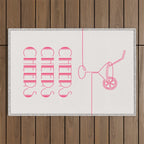 Cheers Cocktail (Pink) Outdoor Rug Gallery Image 1