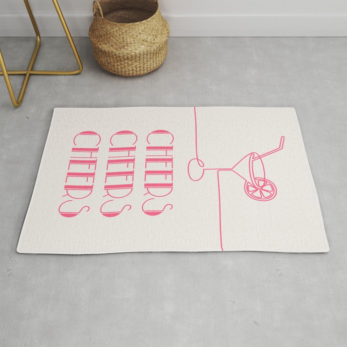Cheers Cocktail (Pink) Rug Gallery Image 1
