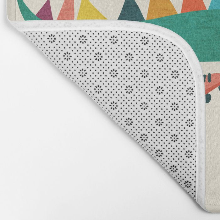 Crocodile on Roller Skates Bath Mat Gallery Image 2