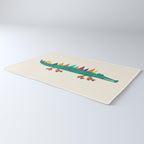 Crocodile on Roller Skates Rug Gallery Image 3