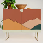minimal mountain lake side  Credenza Gallery Image 1