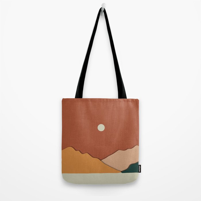 minimal mountain lake side  Tote Bag Gallery Image 2