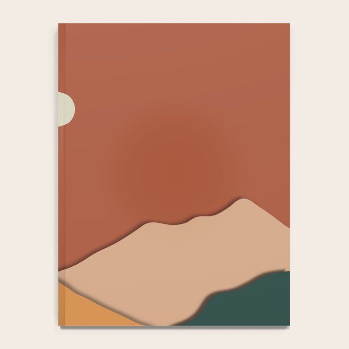 minimal mountain lake side  Notebook Gallery Image 4