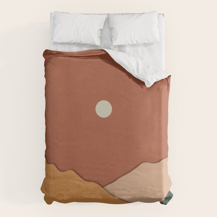minimal mountain lake side  Duvet Cover Gallery Image 6