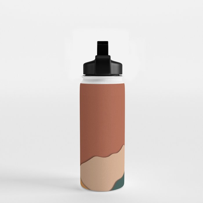 minimal mountain lake side  Water Bottle Gallery Image 2