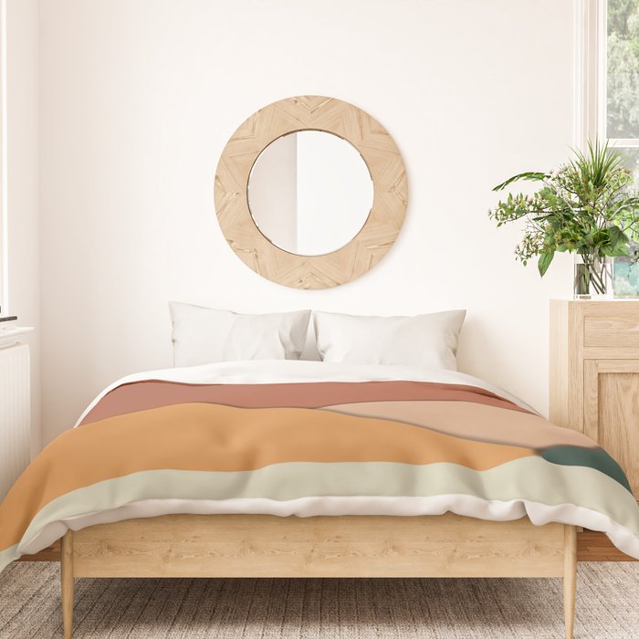 minimal mountain lake side  Duvet Cover Gallery Image 3
