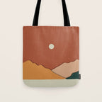 minimal mountain lake side  Tote Bag Gallery Image 1