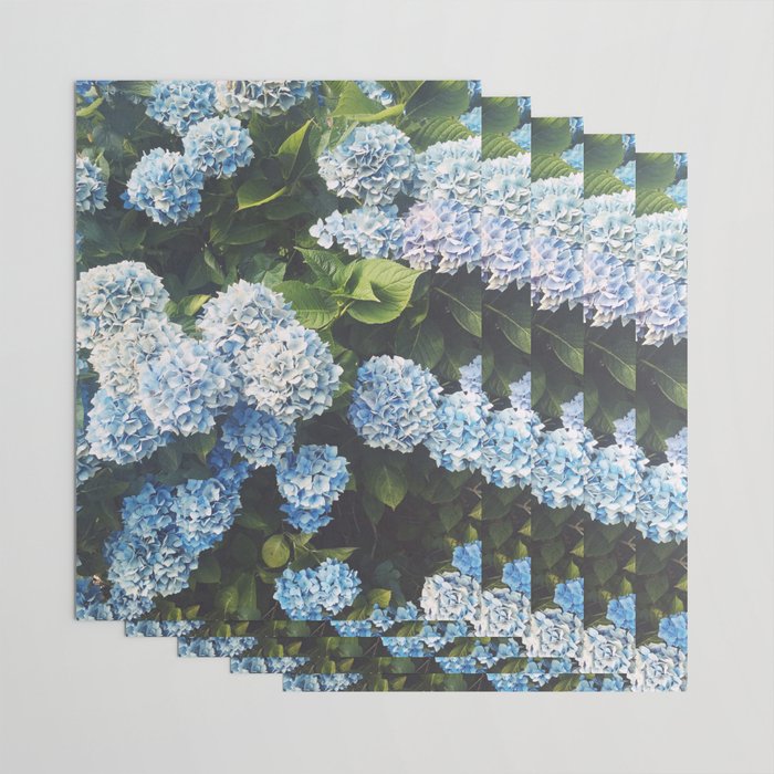 Blue Hydrangea Wrapping Paper Gallery Image 3