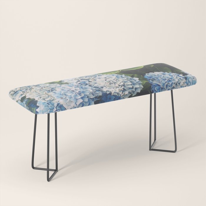 Blue Hydrangea Bench Gallery Image 1