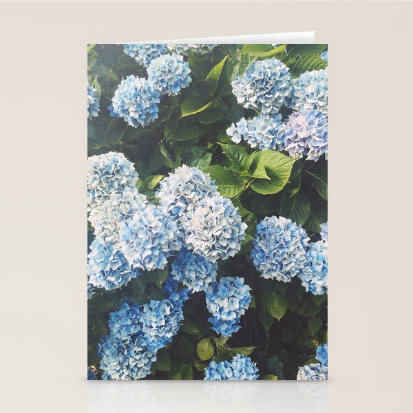 Blue Hydrangea Stationery Card Gallery Image 1