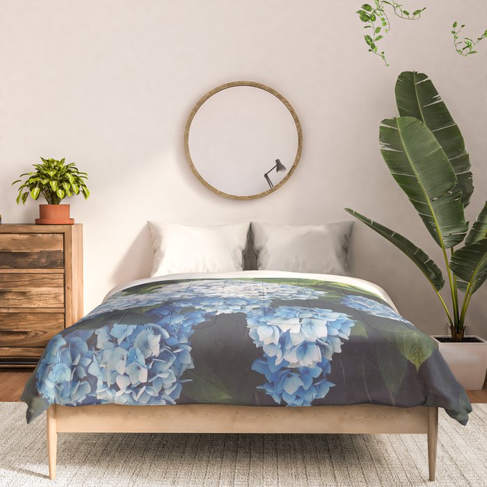 Blue Hydrangea Comforter Gallery Image 3