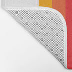 Retro Bright Rainbow - Straight Bath Mat Gallery Image 2