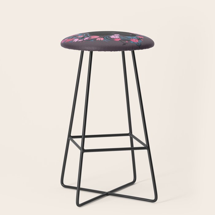I Heart Cats and Flowers Stool Gallery Image 1