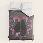 I Heart Cats and Flowers Comforter Gallery Image 6