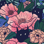 Wild Flowers (on Blue) Coffee Mug Gallery Image 2