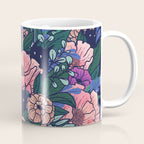 Wild Flowers (on Blue) Coffee Mug Gallery Image 1