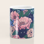 Wild Flowers (on Blue) Coffee Mug Gallery Image 4