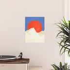 The Japanese Sun | Vintage Minimal Mount Fuji Landscape Poster Gallery Image 2