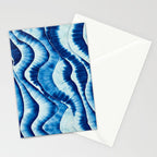 Shibori: Japanese Indigo Tie-Dye Pattern 01 Stationery Card Gallery Image 2