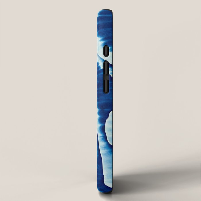 Shibori: Japanese Indigo Tie-Dye Pattern 01 iPhone Case Gallery Image 2