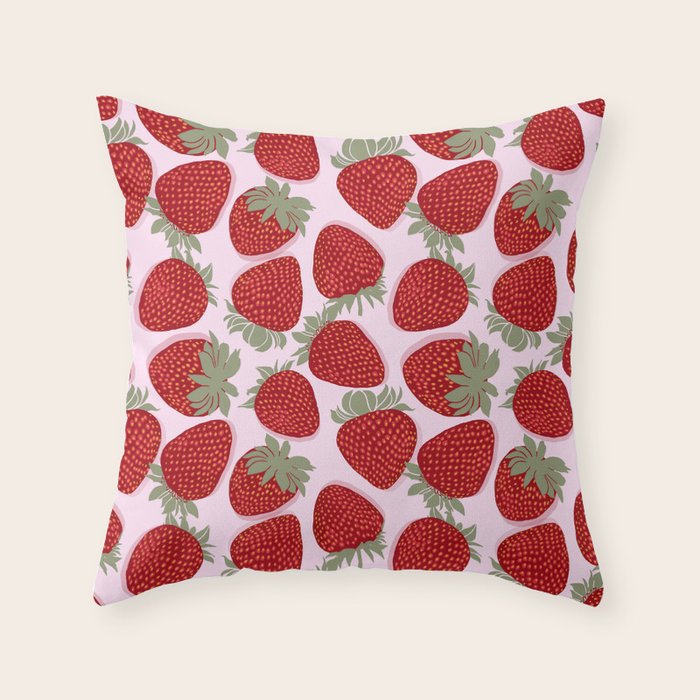 Strawberry Jam Throw Pillow Gallery Image 6