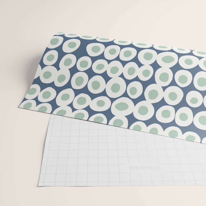 Wonderful bold dots blue and mint Wrapping Paper Gallery Image 2