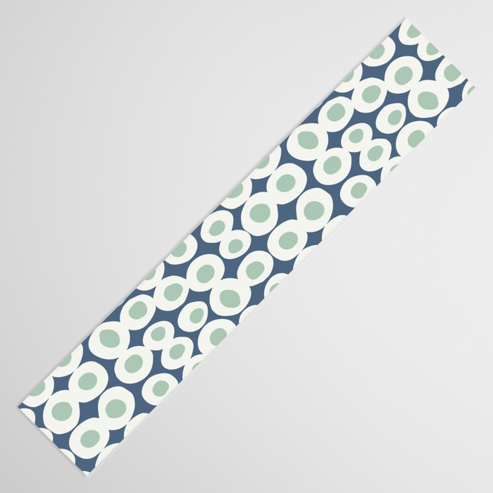 Wonderful bold dots blue and mint Table Runner Gallery Image 3