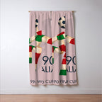 Vintage World Cup poster, Ciao, Italia 90 mascot, old football print Window Curtain Gallery Image 3