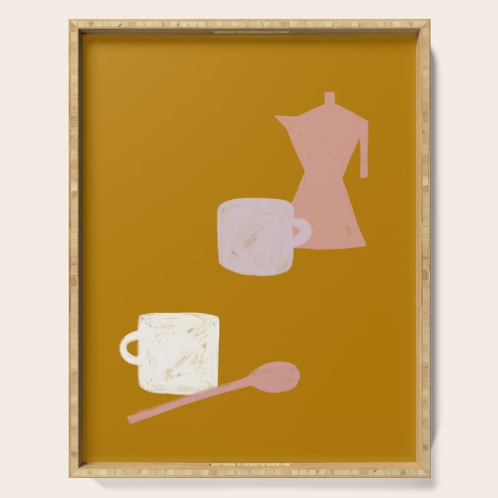 MORNING COFFEE Serving Tray Gallery Image 1