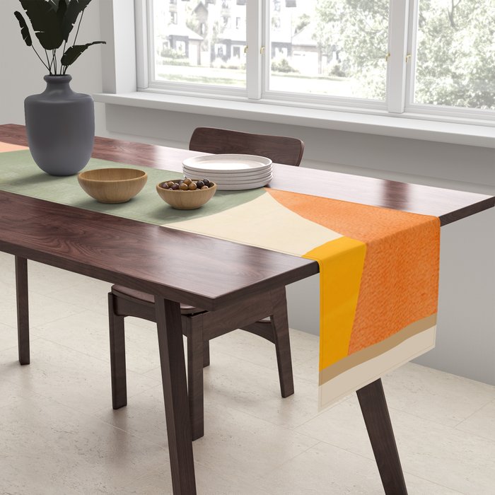 Abstract & Modern Shape Art 1 Table Runner Gallery Image 2
