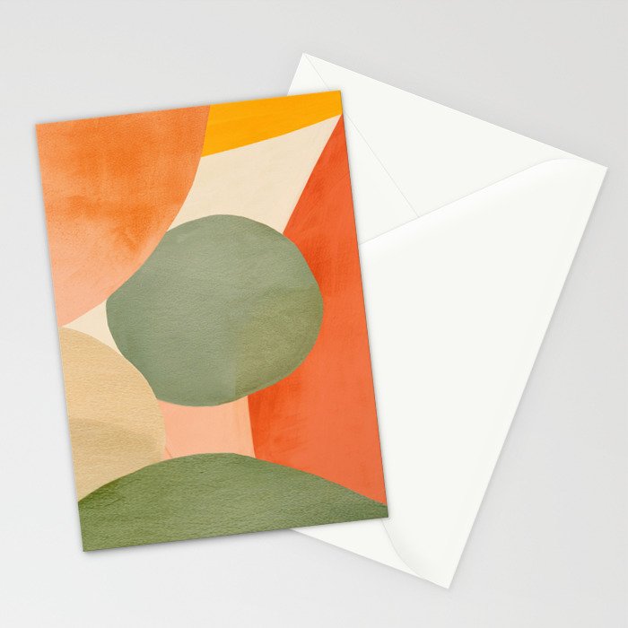 Abstract & Modern Shape Art 1 Stationery Card Gallery Image 2